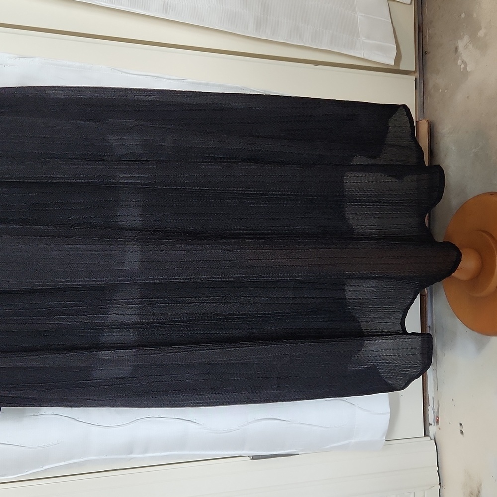 ASTR Black Ruched Long Puff Sleeve Tiered Maxi Dress - Picture 3 of 7